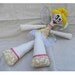SALE - FREE SHIPPING - Fairy doll - Lemon drop - yellow - plush - collectable