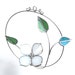 In Bloom - Stained Glass Kinetic Mobile - Spinning Dogwood Flower 3D Flower Home Garden Decor Nature Suncatcher Wire (Made to Order)