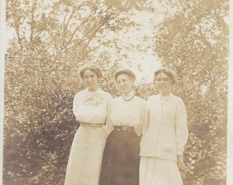 The 3 Graces Women Bathed in Sunshine Original Vintage photo 1911