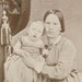 Vintage photo Mother and Baby CDV Carte de Visite Napa California