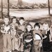 vintage photo costume Children Asian theme with FANS