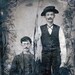 vintage photo tintype Mustached Men Brothers