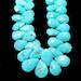 Sleeping Beauty Turquoise Pears, Faceted wedding bridal bride something blue