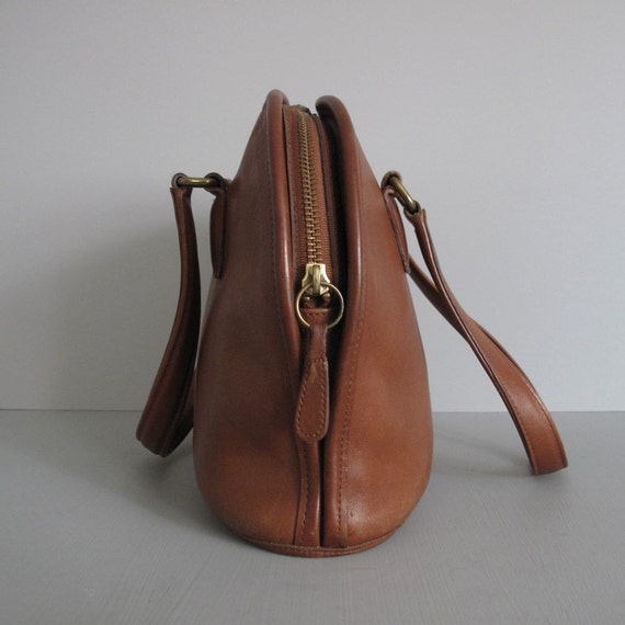 vintage MAPLE LEATHER bowler bag by Coach