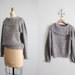 final sale item / 1980s vintage rose quartz tassel collar sweater