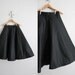 final sale item / 1950s vintage black stiffened circle skirt