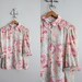 final sale item / 1970s vintage sheer floral blouse