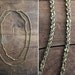 1970s vintage brass notch chain necklace