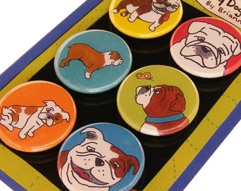 English Bulldog Silly Dog Magnets