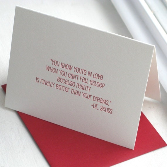 Love quote by Dr. Seuss Letterpress by thepaperpeony on Etsy