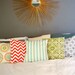 Robins' Egg Blue and Cream Stripe Pillow Cover 18X18"