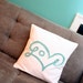 Love Pillow Cover in Robin's Egg Blue