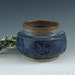 Small Stoneware / Ceramic Faceted & Carved Decorative Candy Jar / Bowl b187