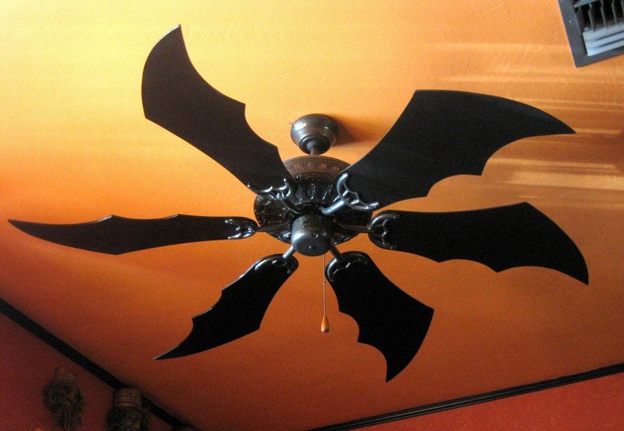 Bat / Dragon Wing Fan Blades 5 Blades by TheAtomicLounge on Etsy