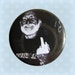 Willie Nelson Flipping the Bird - 1 Inch Pinback Button