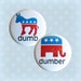Dumb and Dumber - 1 Inch Pinback Buttons (Set of 2)