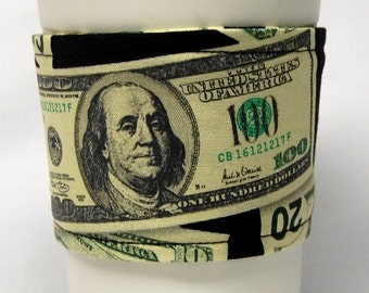 Coffee Cozy/Cup Sleeve, Eco Friendly, Slip-on, Teacher Appreciation, Co-Worker Gift, Bulk Discount: U.S. Currency, Dollars