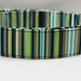 Dog Collar/Dog Collar- Custom Dog Collar - Lagoon Stripe