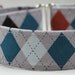 Argyle Dog Collar/Dog Collar - Custom Dog Collar - The Professor