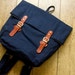 Handmade backpack Marine lover collection navy blue color