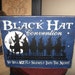 Black Hat Convention We Will NOT Fly Silently Into The Night Primitive Handpainted Wood Sign Wiccan Witch Plaque