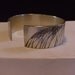 Large Windswept Trees Cuff in Silver