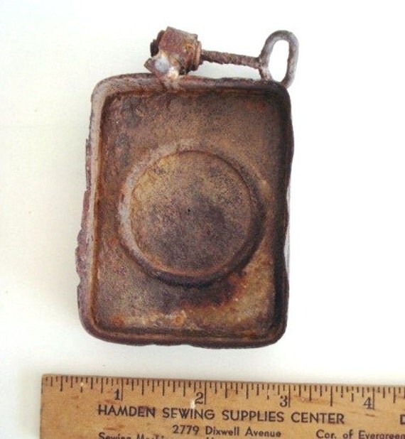 Rusty Sardine Can with Key Attached for Shrine Assemblage