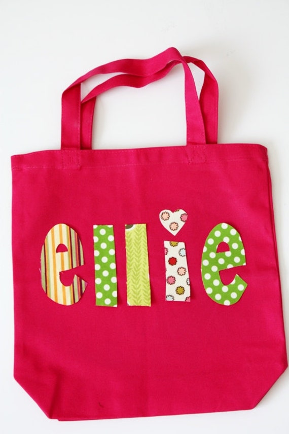 Girls Small Personalized Tote Bag Great As A Birthday Gift