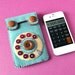 Dial Phone iPhone case No.68 (smoky turquoise)