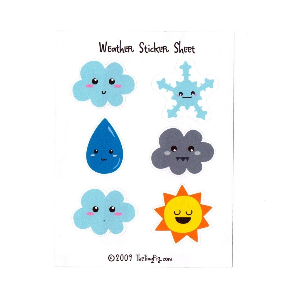 Weather Sticker Sheet