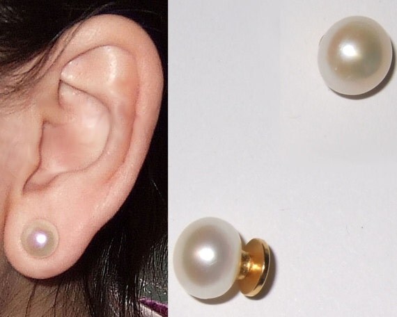 8.5mm freshwater pearl magnetic clip-on earrings