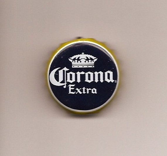 Items similar to Corona bottle cap button pin DIY punk on Etsy