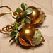 RESERVED for Wendy whimsical rosebud earrings