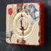 ORIGINAL Painted Lion and Lamb Architectural Wall Sculpture with Red Balloon