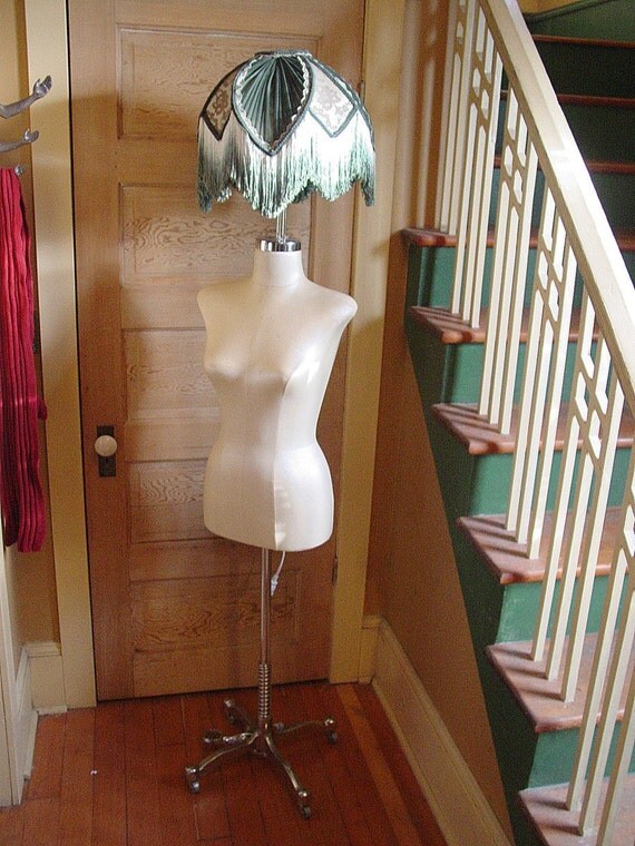 Dress Form Lighting Fixture Cast Iron Stand Industrial Shabby