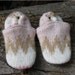 Neapolitan Wool Kids Slippers Leather Bottom size 3-4 years old made from recycled materials