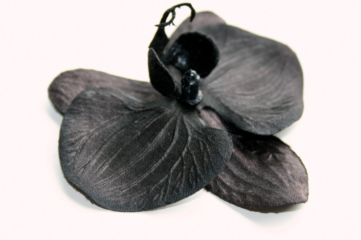 Black Orchid ... 3.5 inch size Artificial by SimplySerraFloral