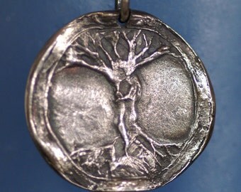 Necklace or Pendant - Silver - Center of the World (axis mundi) - Made to Order