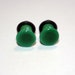 2g SOLID GREEN Ear Plugs Body Jewelry 6mm Handmade 2 gauge
