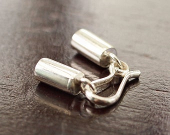Bali Sterling Silver Hook Clasp for 2.5 to 3mm Cord : 1 Clasp