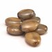 Coffee Mocha Marble Czech Glass 9x12mm Flat Oval : LAST 16