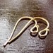 20g Gold Plated 21x11mm Ball Earwire : LAST 8 pr