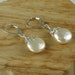 Coin Pearl Silver Earrings - Creamy - Snow Flake Caps