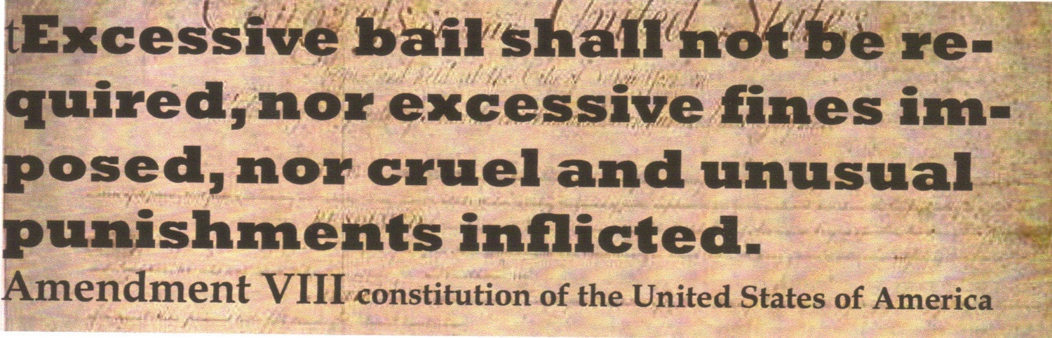 the 8th amendment The 8th amendment is perhaps less important in terms of rights than other amendments in the bill of rights it does, however, work to protect us from potential tyranny by the government one . the 8th amendment The 8th amendment is perhaps less important in terms of rights than other amendments in the bill of rights it does, however, work to protect us from potential tyranny by the government one .