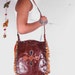 Vintage 70s Tribal Nomad African Leather Tuareg Fringe Shoulder Bag