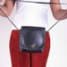 Vintage Authentic Coach Black Small Shoulder Strap Cross Body Bag Purse