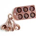 Private Listing Mini Kitchen Baking Charms Muffin Tin Measuring Spoons Antique Copper