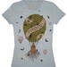 balloon on light blue women's medium