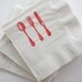 Cutlery Napkins - Red