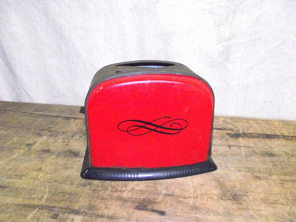 Reduced for final clearance Fun Toy Toaster Red Vintage